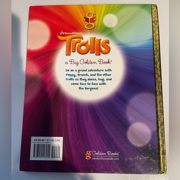 A big golden book dreamworks trolls in good condition - Picture 6 of 6